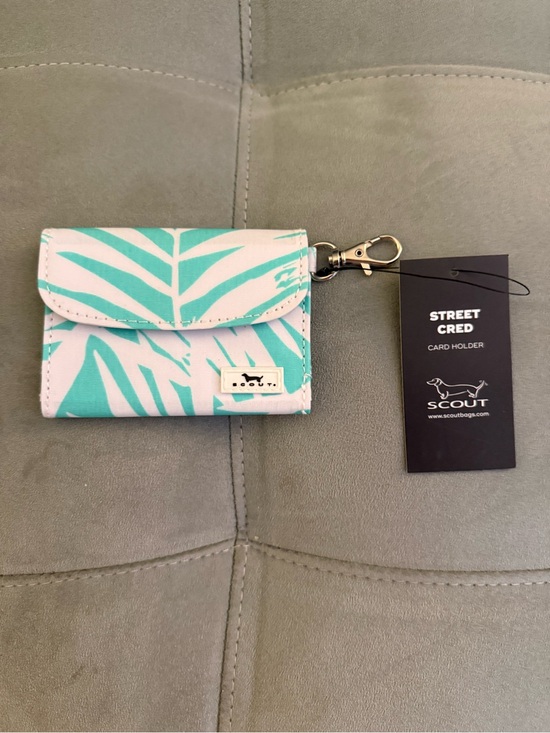 Scout Accessories - Scout Street Cred Card Holder in Turquoise Palm Print